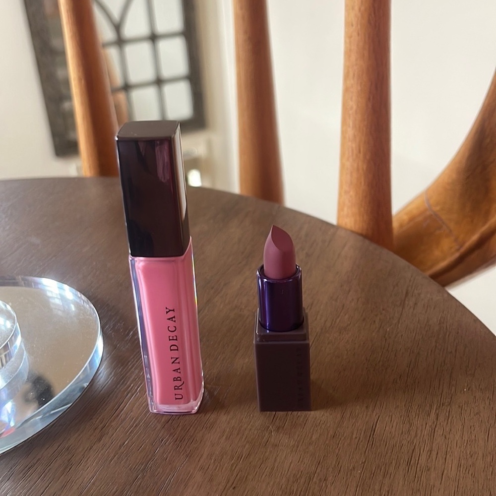 Urban Decay Plumping Shine balm & lipstick set